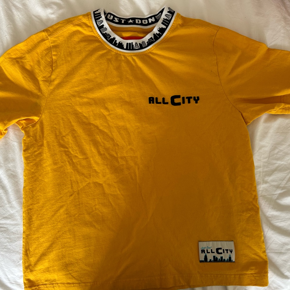 Yellow New York Streetwear T-shirt